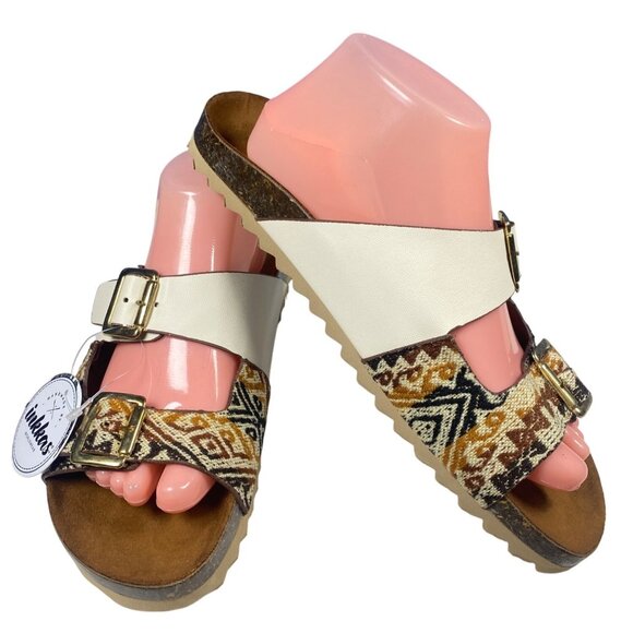 New Inkkas Desert Buckle Sandal Size 10 MSRP$86 Vegan - Picture 8 of 13